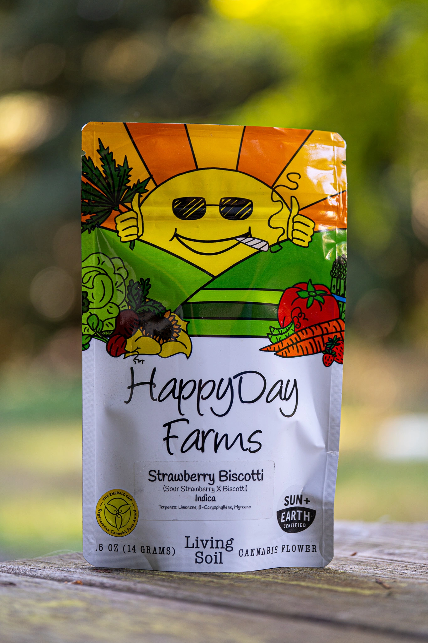 HappyDay Farms Strawberry Biscotti 14 gram flower bag